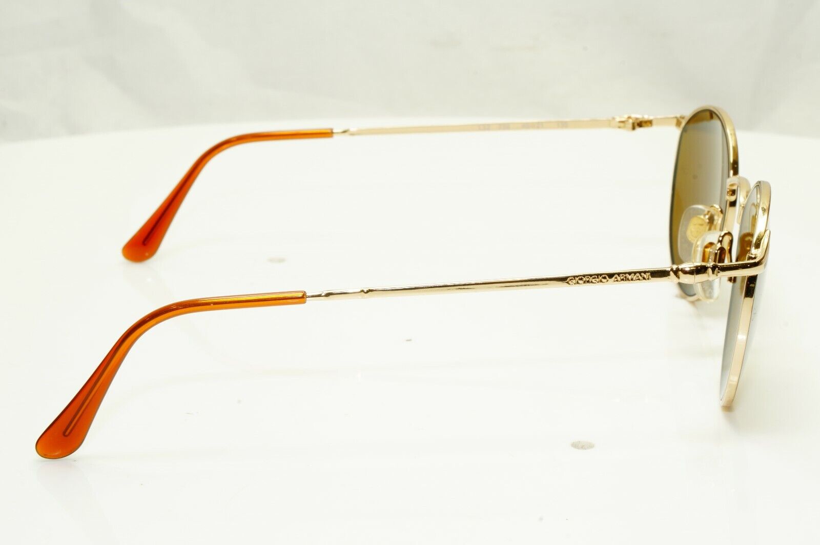 Authentic Giorgio Armani 1997 Vintage Sunglasses Gold Brown Mens Womens 132 759