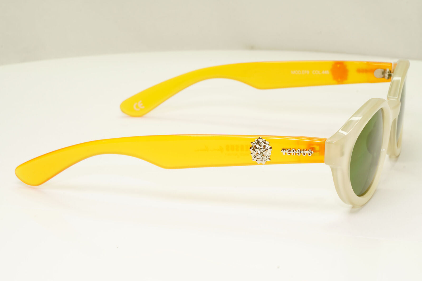 Versus 1995 Vintage Orange White Lion Sunglasses Gianni Versace MOD EF9 COL 445