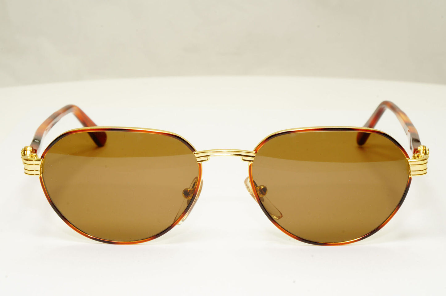 Gianni Versace 1995 Vintage Gold Medusa Unisex Brown Sunglasses MOD G52 COL 14L