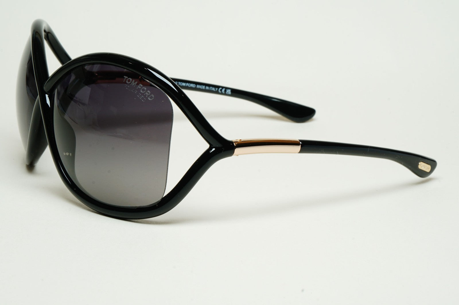 Tom Ford Sunglasses Whitney Polarized Black Grey Gold FT0009 TF 9 01D
