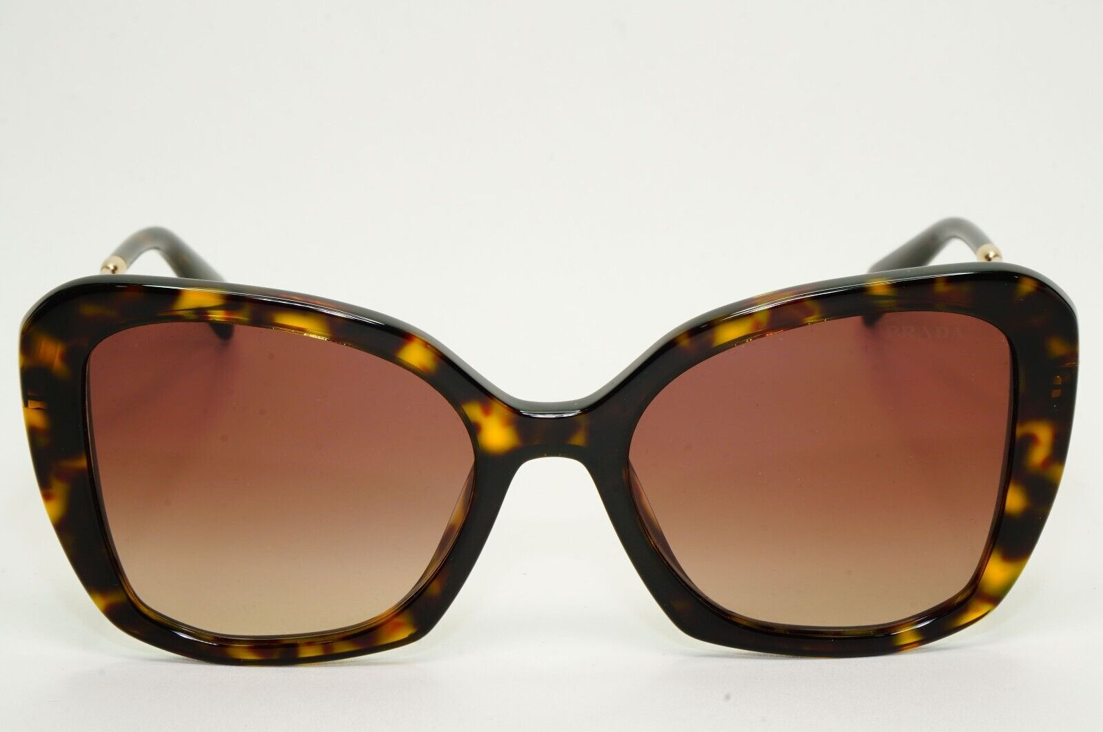 Prada Sunglasses Brown Tortoiseshell Gradient Gold PR03YS SPR 03Y 2AU-6S1 53mm