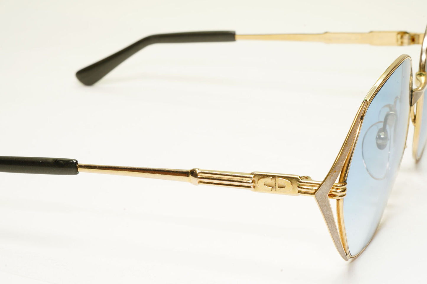 Dior Womens Vintage Sunglasses Germany 1990s Gold 2302 42 36213