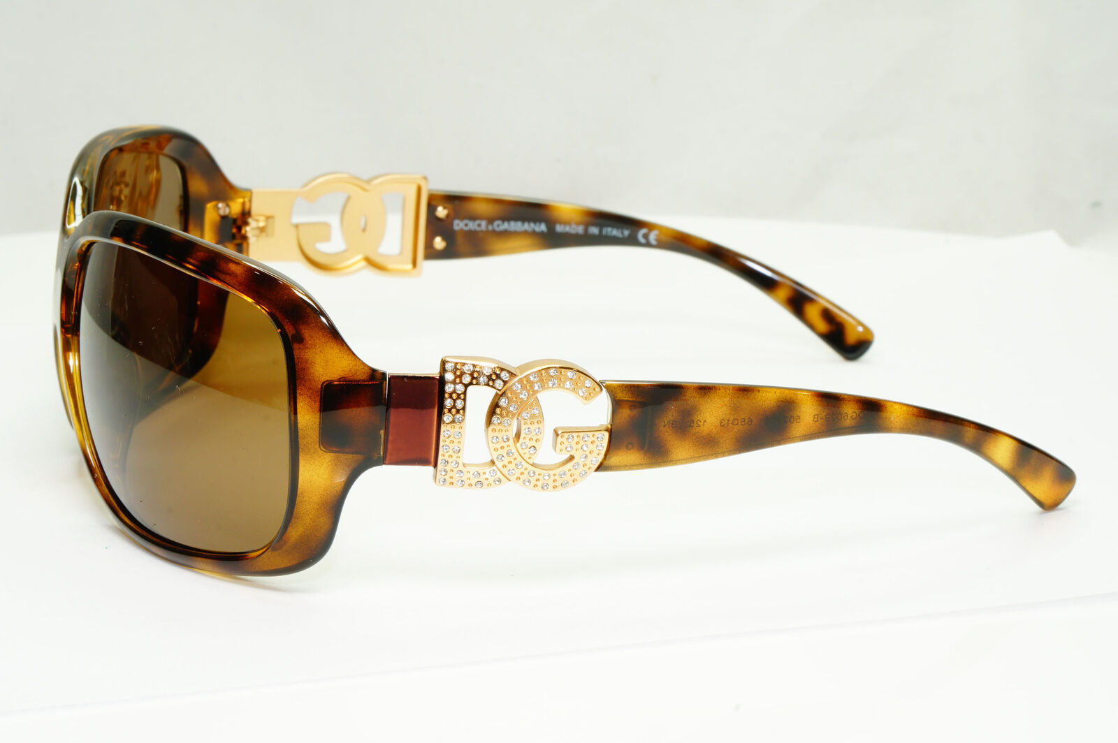 Dolce & Gabbana 2009 Sunglasses Brown Gold Diamante DG 6029-B 502/73 311022