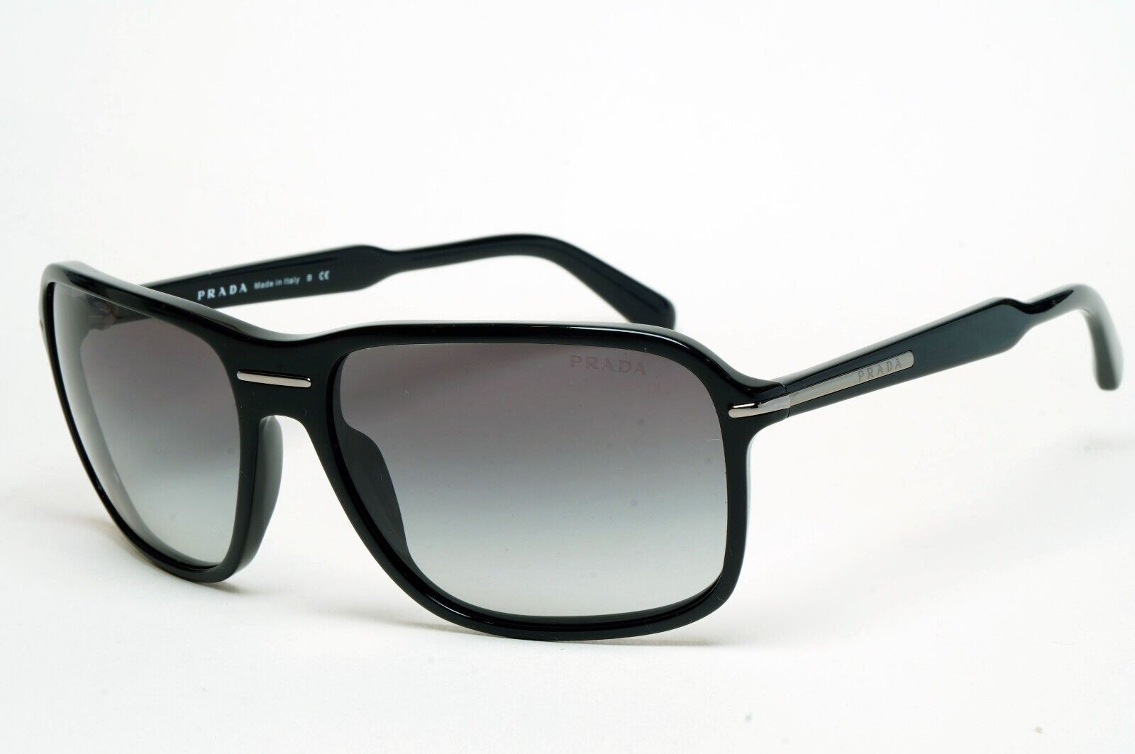Prada Sunglasses 2011 Vintage Black Navigator Grey PR02NS SPR 02N 1AB-3M1 060125