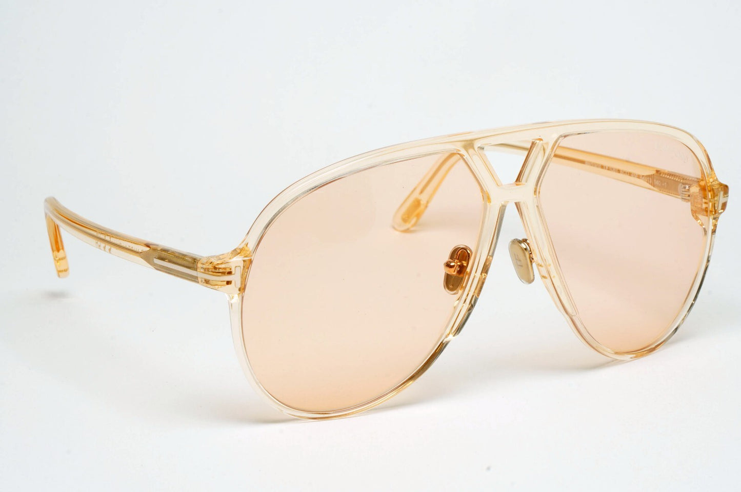 Tom Ford Sunglasses Bertrand Honey Light Brown Transparent FT1061 TF 1061 45E