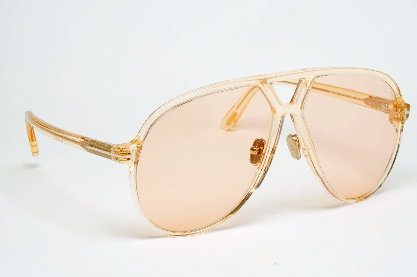 Tom Ford Sunglasses Bertrand Honey Light Brown Transparent FT1061 TF 1061 45E