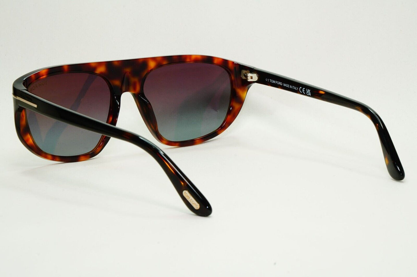 Tom Ford Sunglasses Edward-02 Brown Tortoise Grey Gradient FT1002 TF 1002 52B