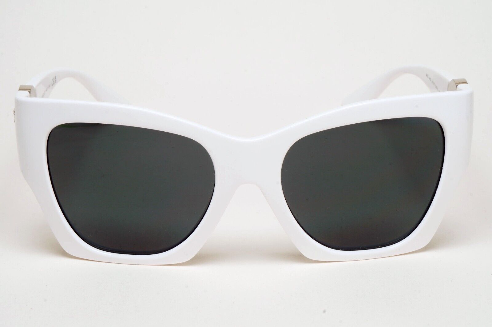 Versace Sunglasses White Silver Medusa Grey Square MOD VE 4452 314/87 54mm