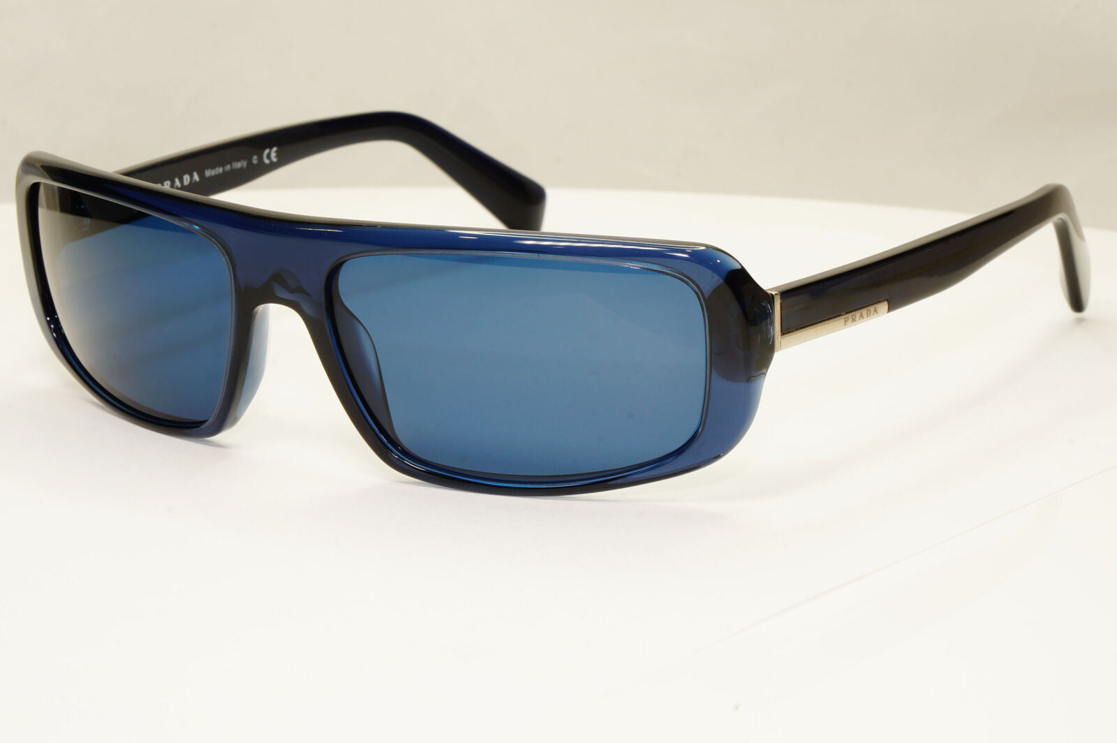 Prada 2011 Blue Sunglasses Rectangle Mens Fashion Rare PR03OS SPR 03O HA2-3M1