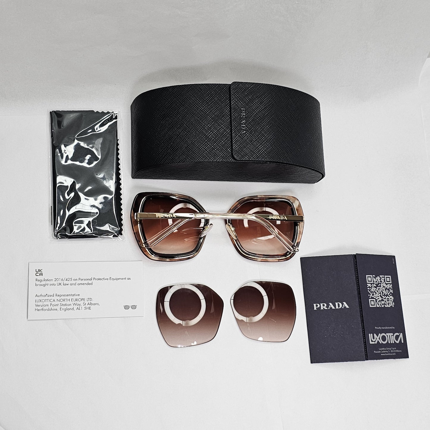 Prada Sunglasses Caramel Brown Honey Gold Square PR53YS SPR 53Y 04Y-0A6 050124
