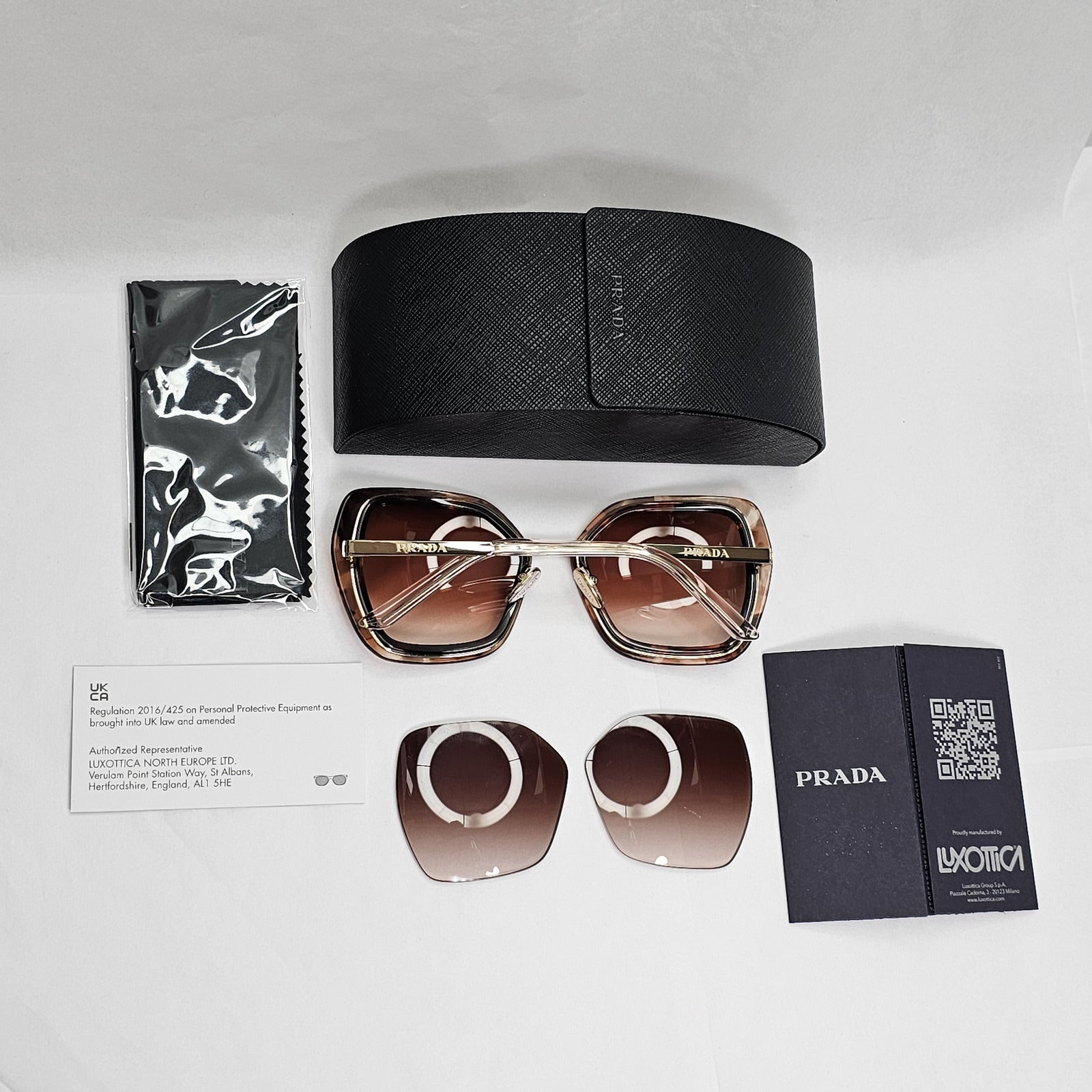 Prada Sunglasses Caramel Brown Honey Gold Square PR53YS SPR 53Y 04Y-0A6 050124