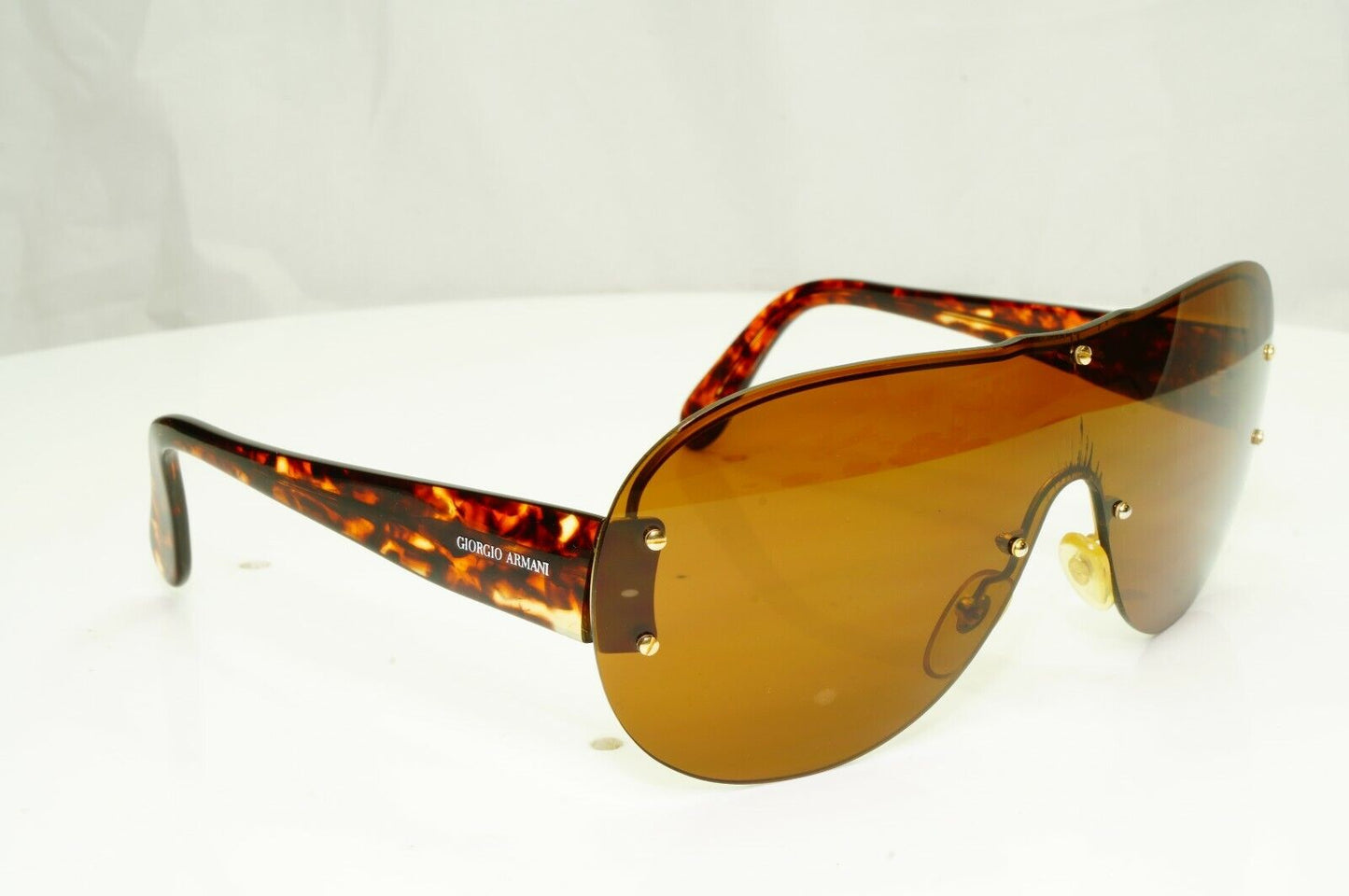 Authentic Giorgio Armani 1997 Vintage Sunglasses Shield Brown Men Women 703 703