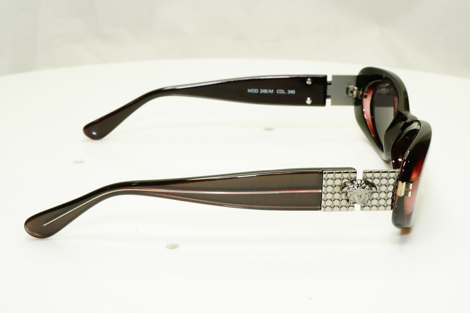 Gianni Versace 1996 Womens Vintage Medusa Sunglasses Brown MOD 248/M COL 348