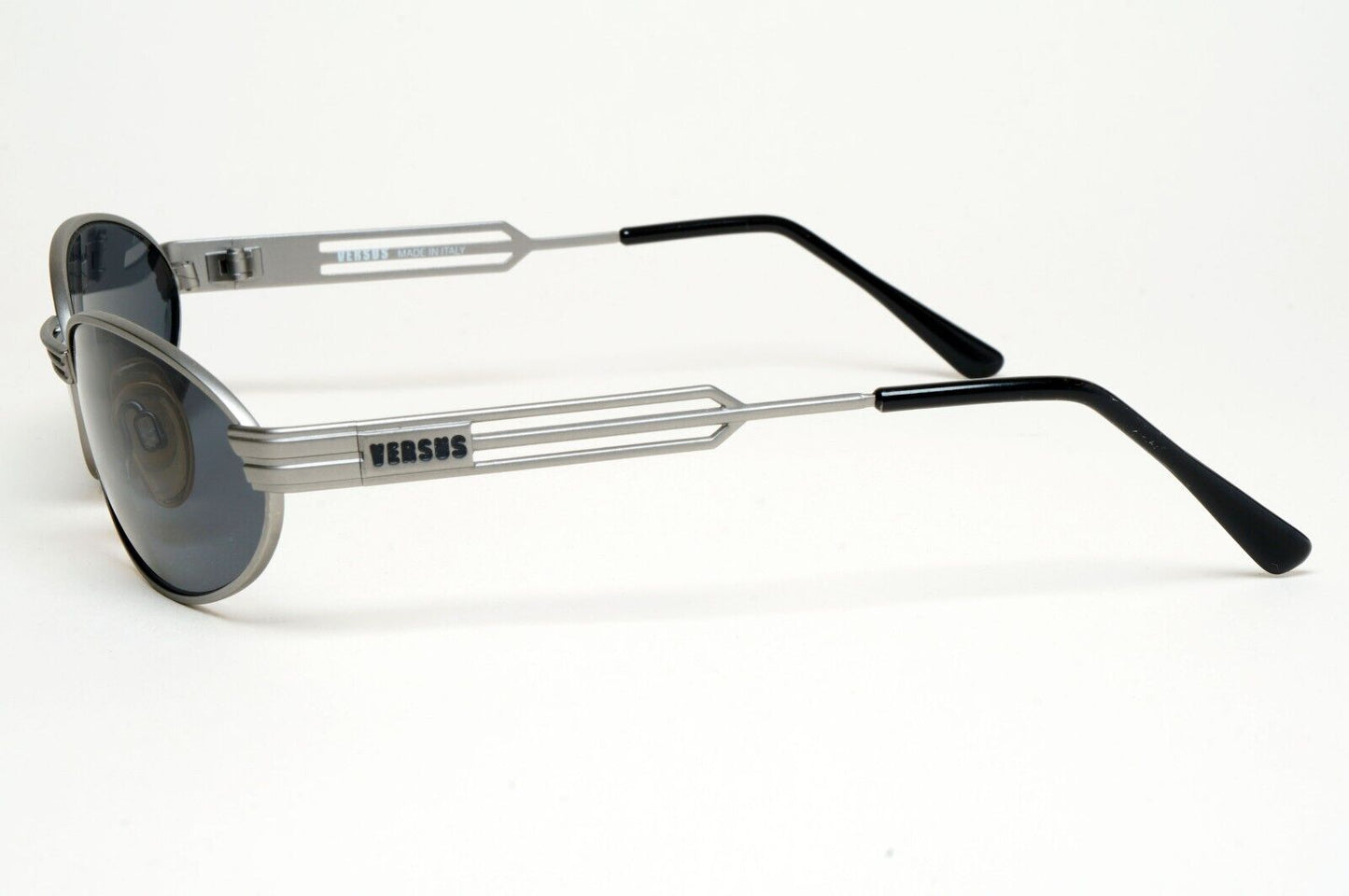 Versus Sunglasses 1996 by Gianni Versace Vintage Gunmetal Grey MOD F34 COL 77M
