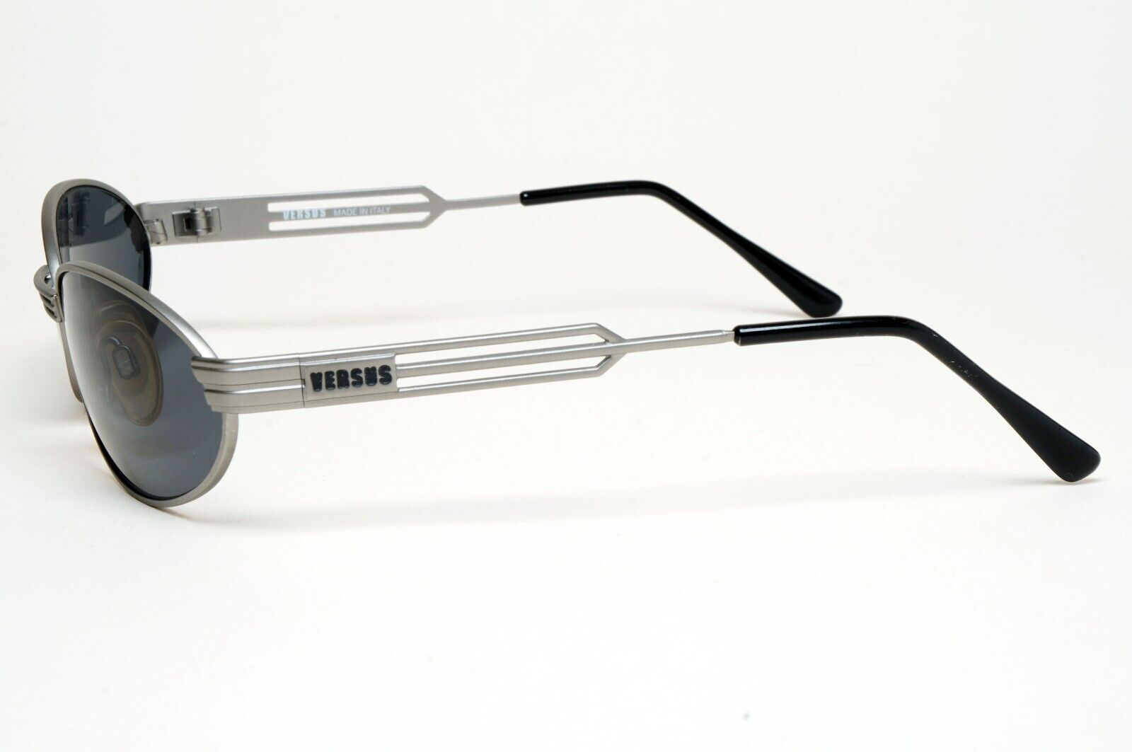 Versus Sunglasses 1996 by Gianni Versace Vintage Gunmetal Grey MOD F34 COL 77M