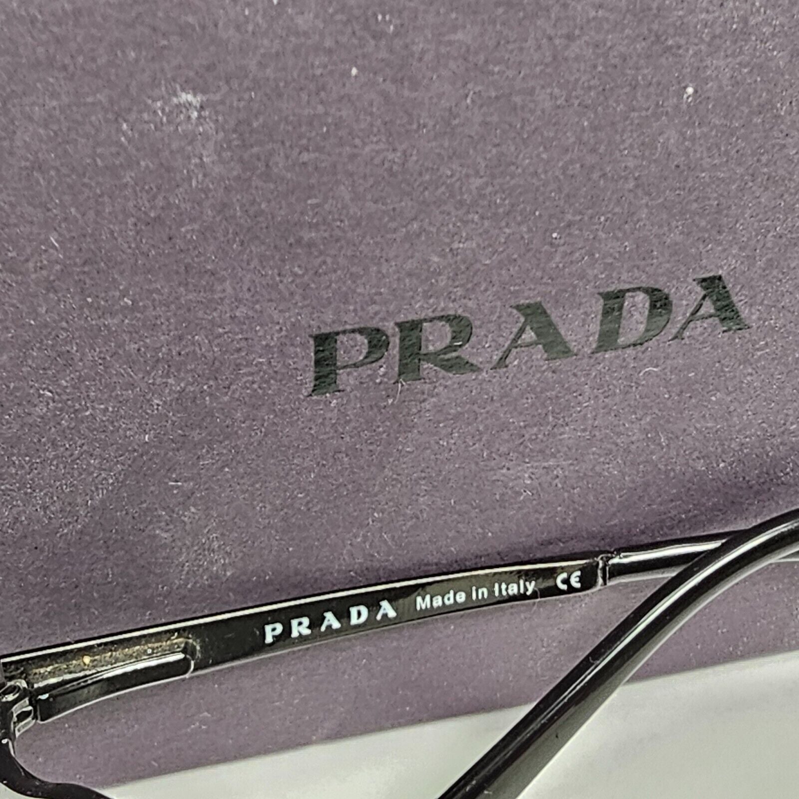 Prada Sunglasses 2006 Vintage Black Grey Wrap Metal PR58GS SPR 58G 1BO1A1 270324