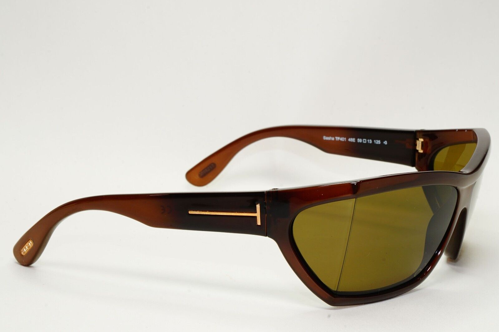 Tom Ford Sunglasses Sasha Dark Brown Square Side Window FT0401 TF 401 48E 59mm
