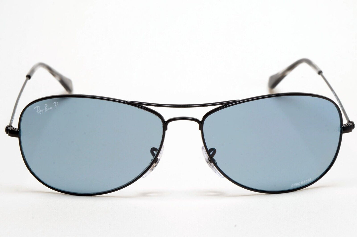 Ray-Ban Sunglasses Polarized Chromance Black Blue Pilot RB 3562 006/BA 59mm [a]
