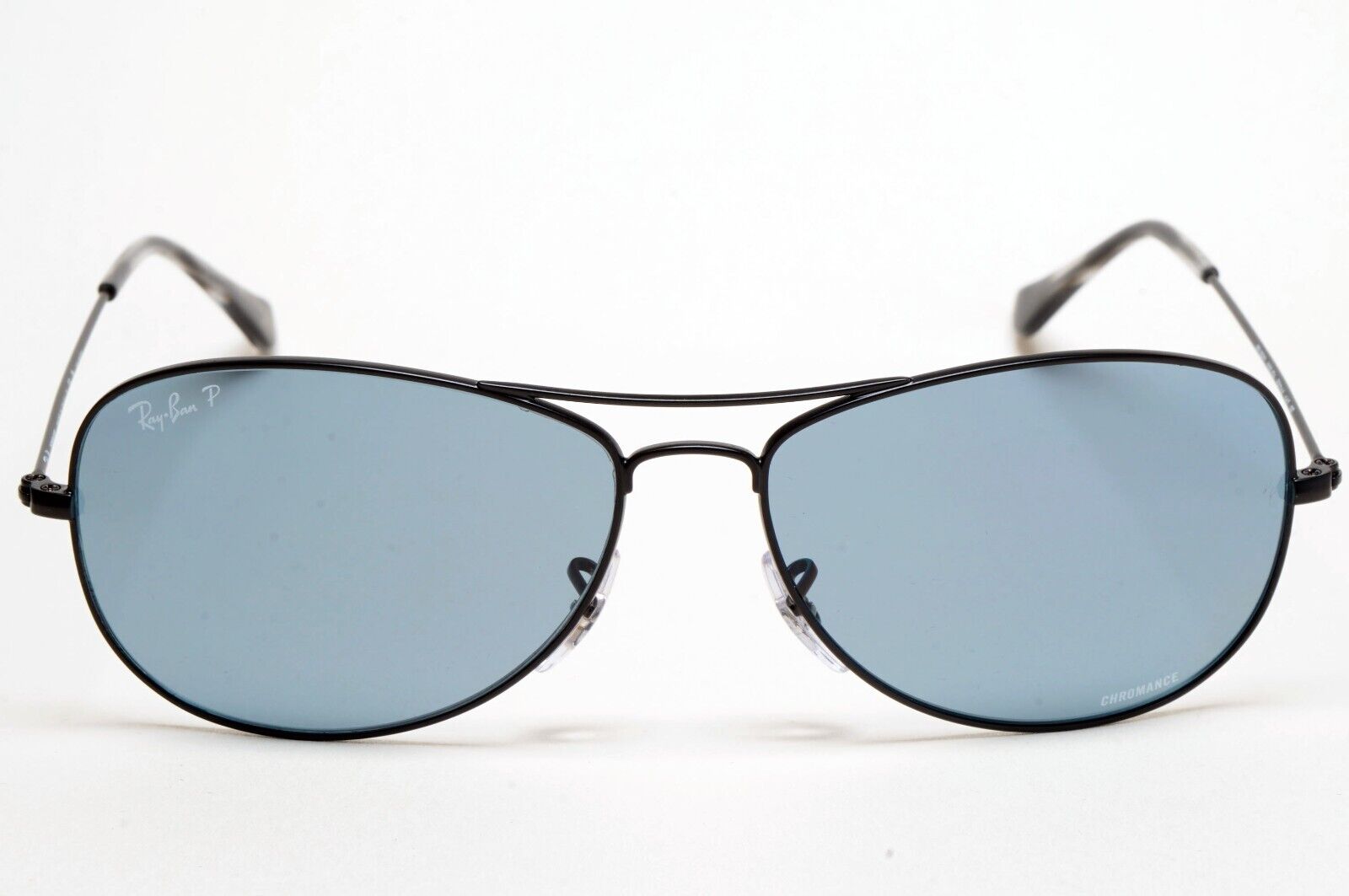 Ray-Ban Sunglasses Polarized Chromance Black Blue Pilot RB 3562 006/BA 59mm [a]