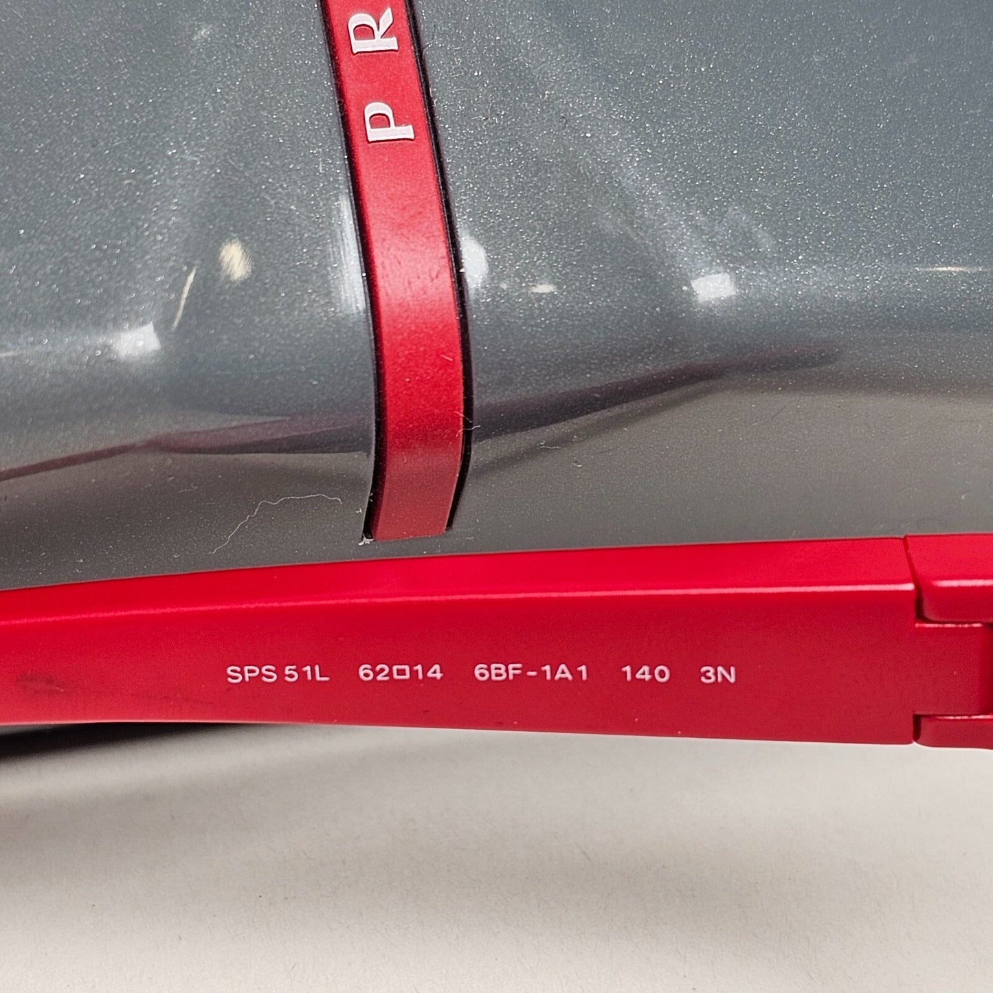 Prada Sunglasses 2010 Vintage Red Rossa Pilot PS51LS SPS 51L 6BF-1A1 62mm 070325