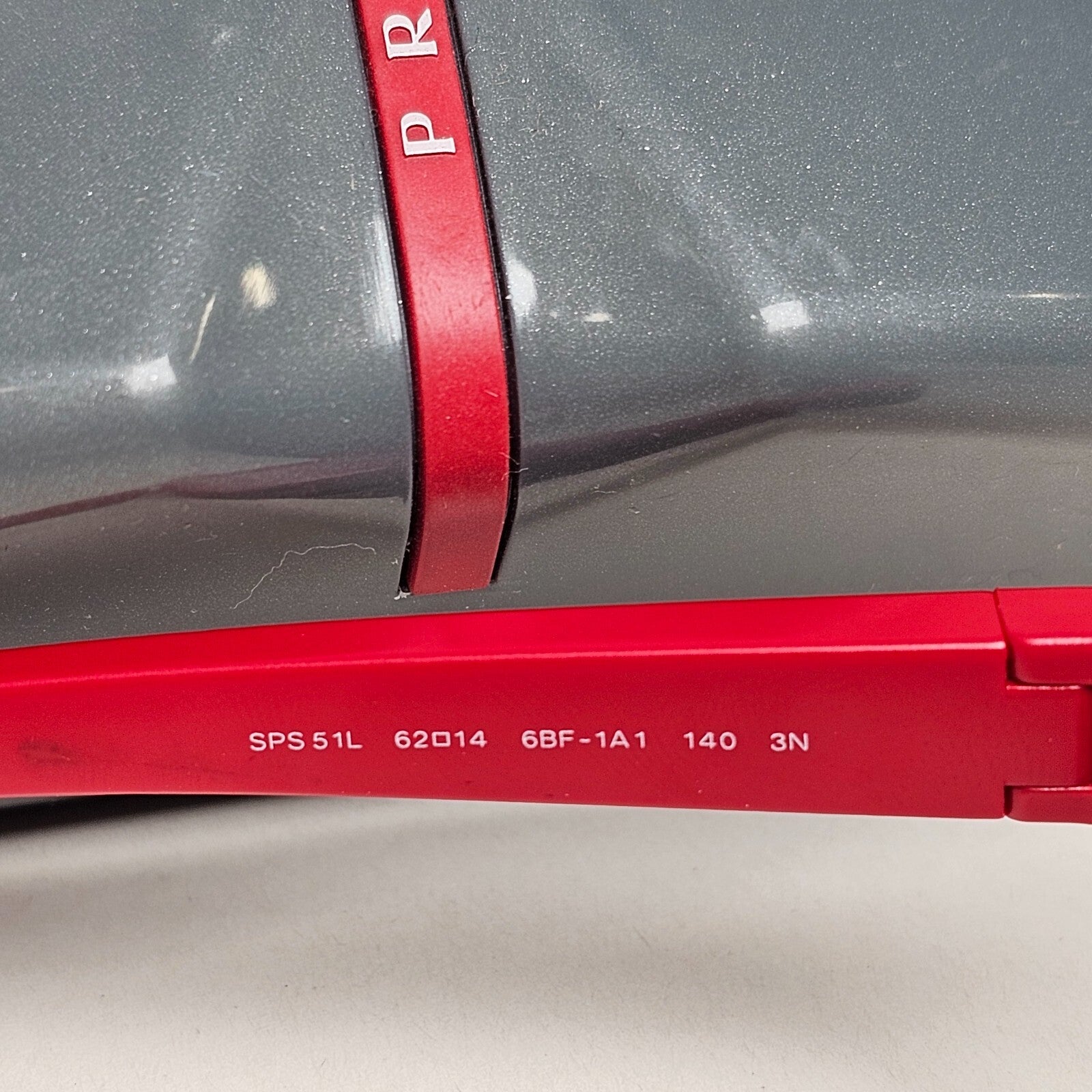Prada Sunglasses 2010 Vintage Red Rossa Pilot PS51LS SPS 51L 6BF-1A1 62mm 070325