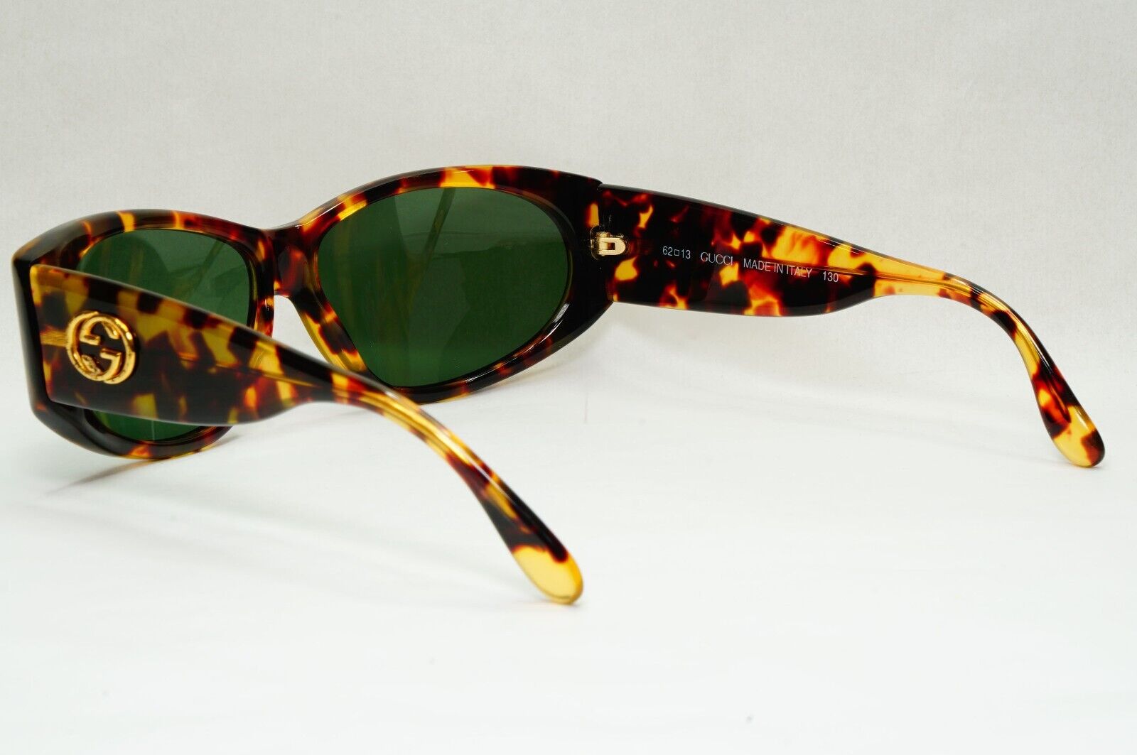 Gucci Sunglasses 1996 Vintage Brown Tortoise Green Unisex GG 2151/N/S 02Y 121223