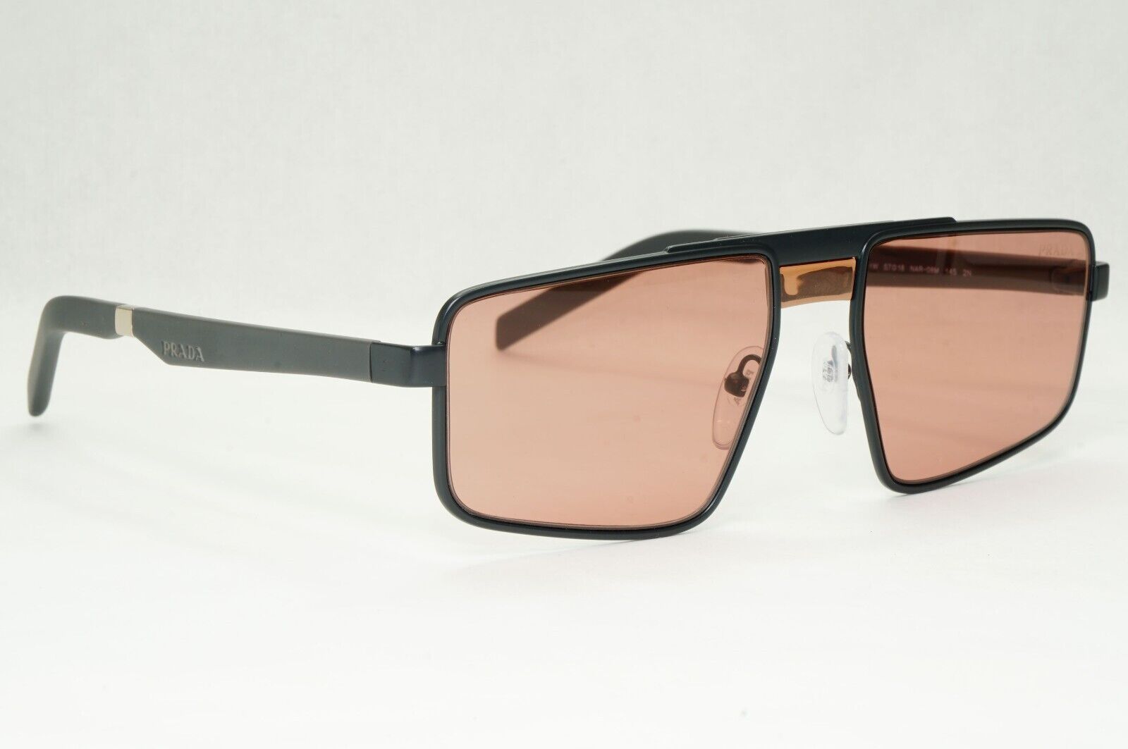 Prada Sunglasses Grey Dark Violet Burgundy Matte PR61WS SPR 61W NAR-08M 57mm