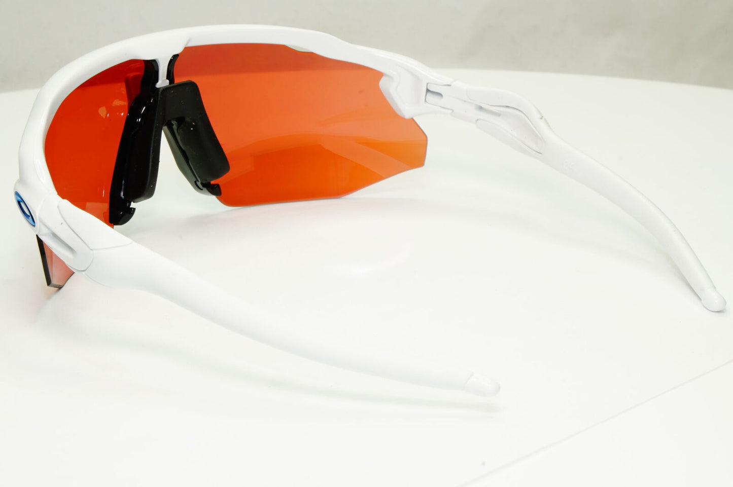 Oakley Radar EV Advacer Sunglasses White Red Mirror Prizm Snow OO 9442 1038