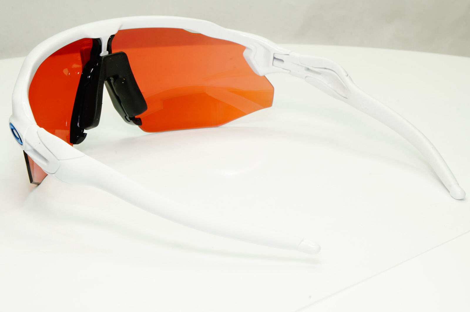 Oakley Radar EV Advacer Sunglasses White Red Mirror Prizm Snow OO 9442 1038