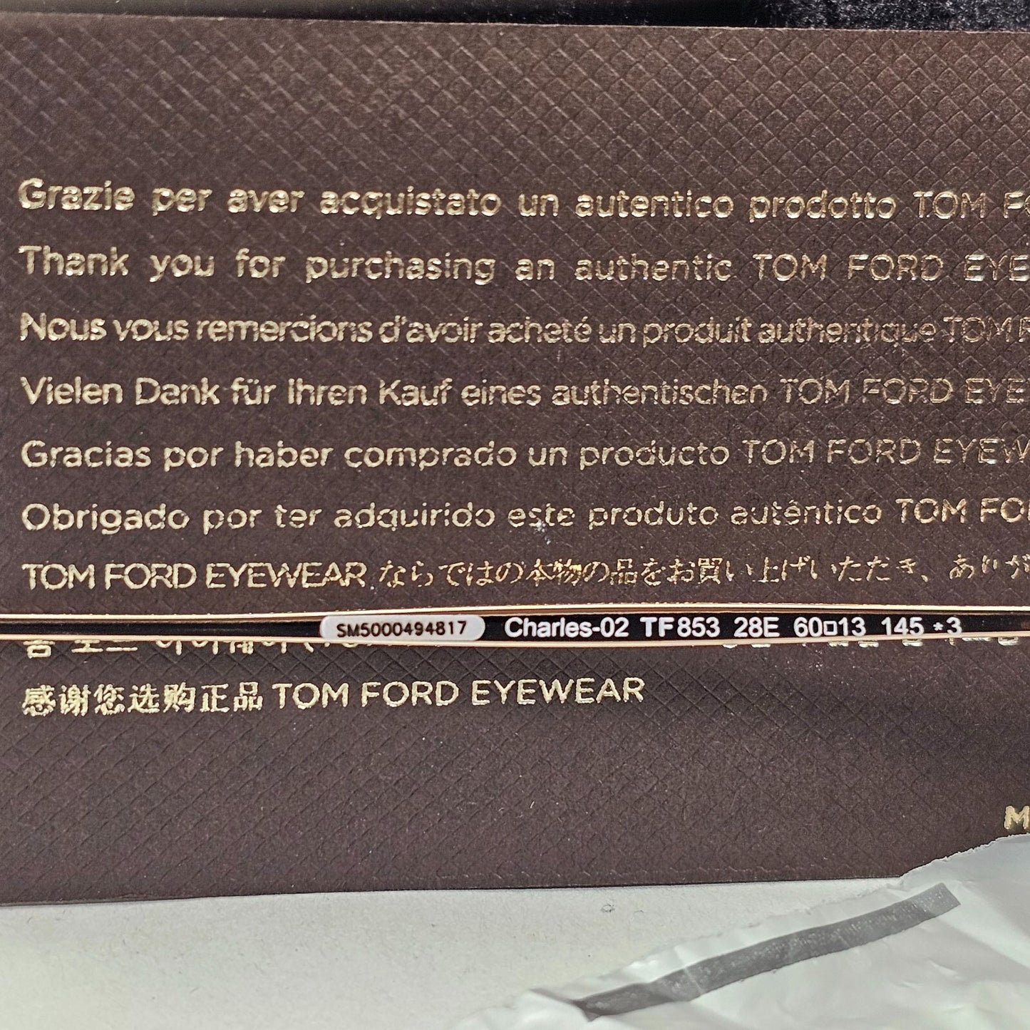 Tom Ford Sunglasses Charles-02 Gold Navigator Pilot FT0853 TF 853 28E 60mm [a]