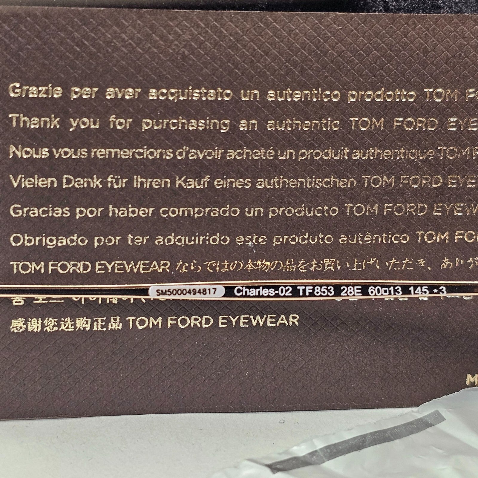 Tom Ford Sunglasses Charles-02 Gold Navigator Pilot FT0853 TF 853 28E 60mm [a]