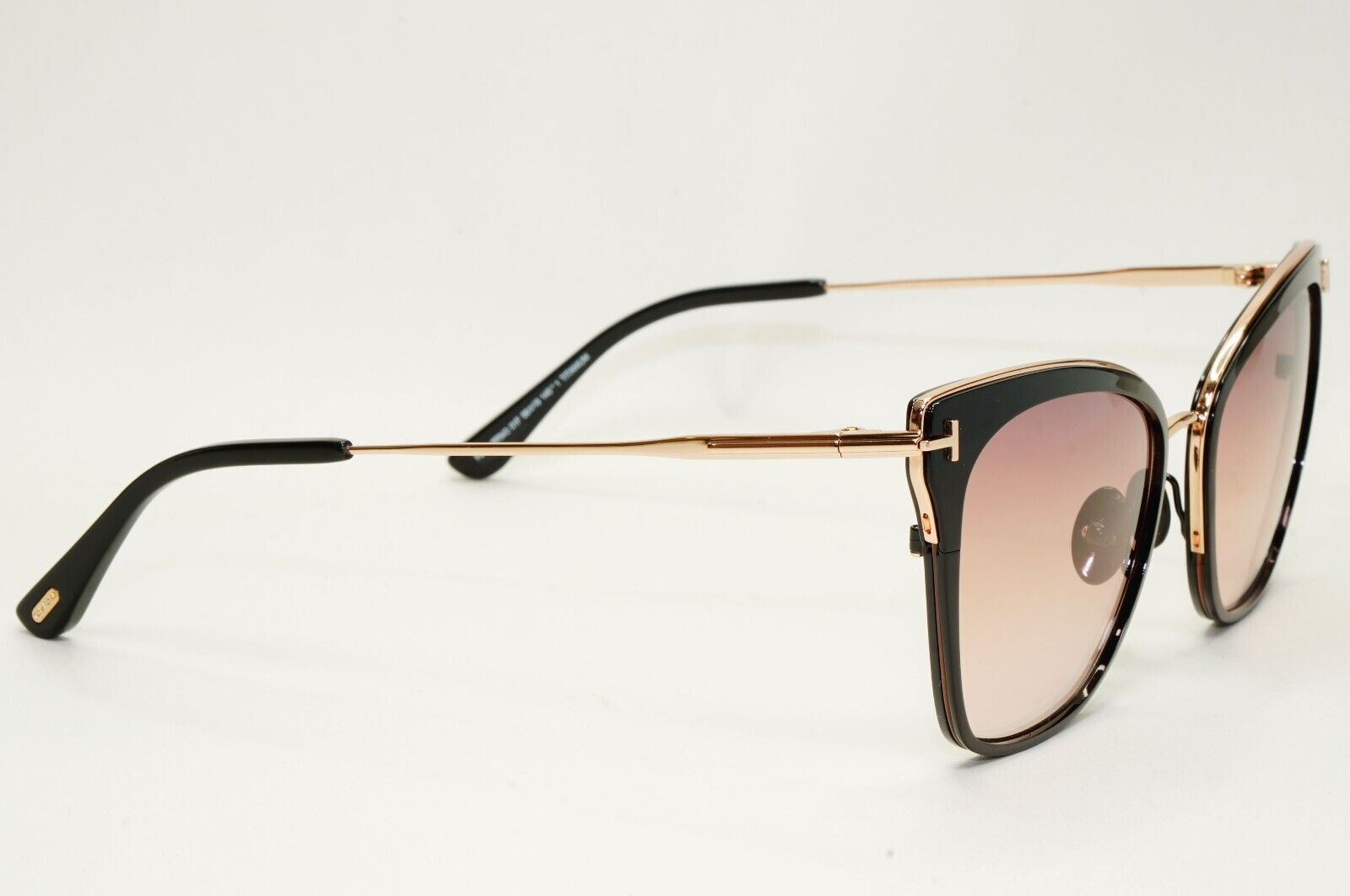 Tom Ford Sunglasses Faryn Titanium Black Gold Brown Gradient FT0843 TF 843 01F