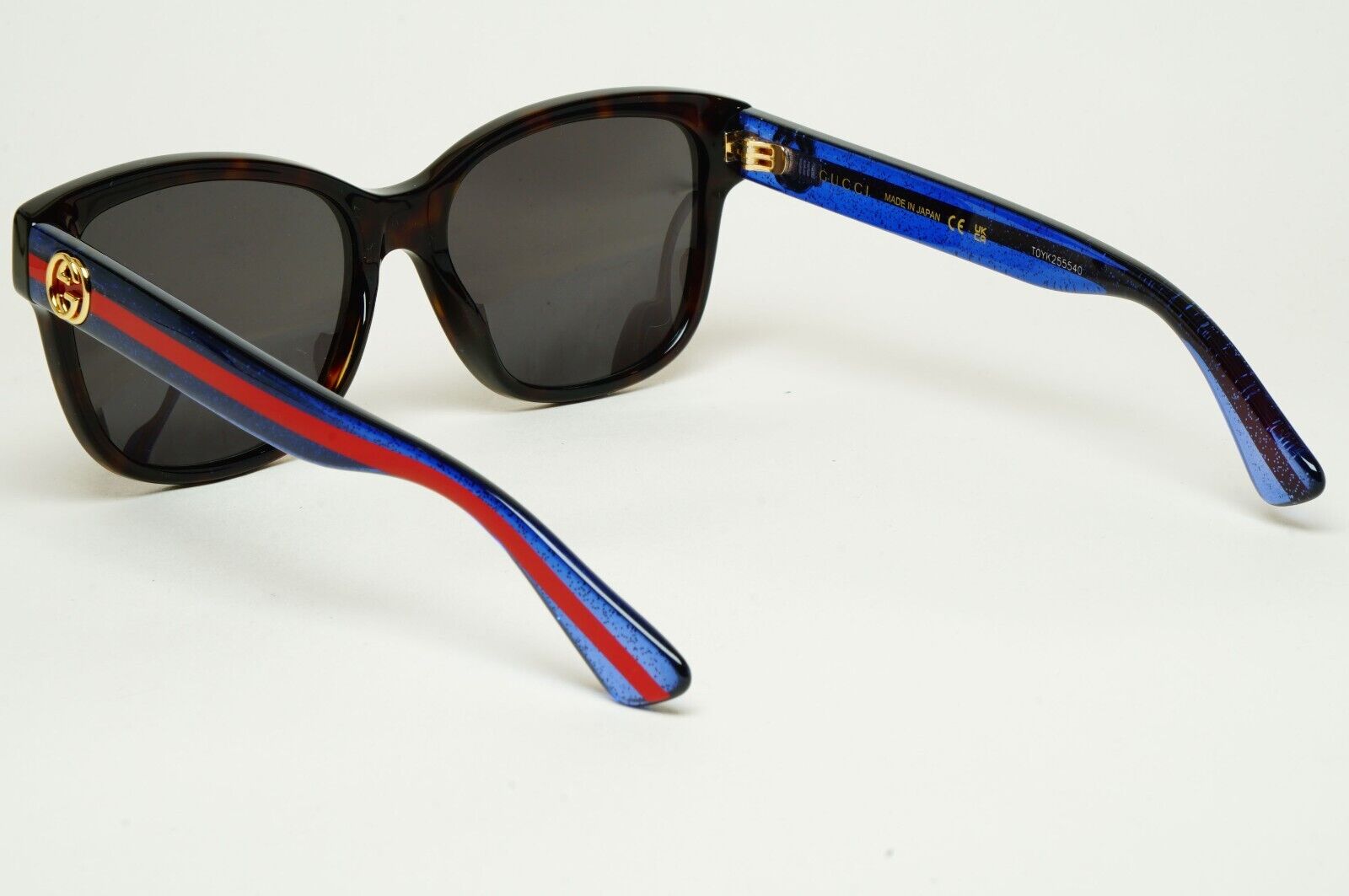 Gucci Sunglasses 2017 Brown Blue Square Red Stripe GG0038ON 003 54mm 100225