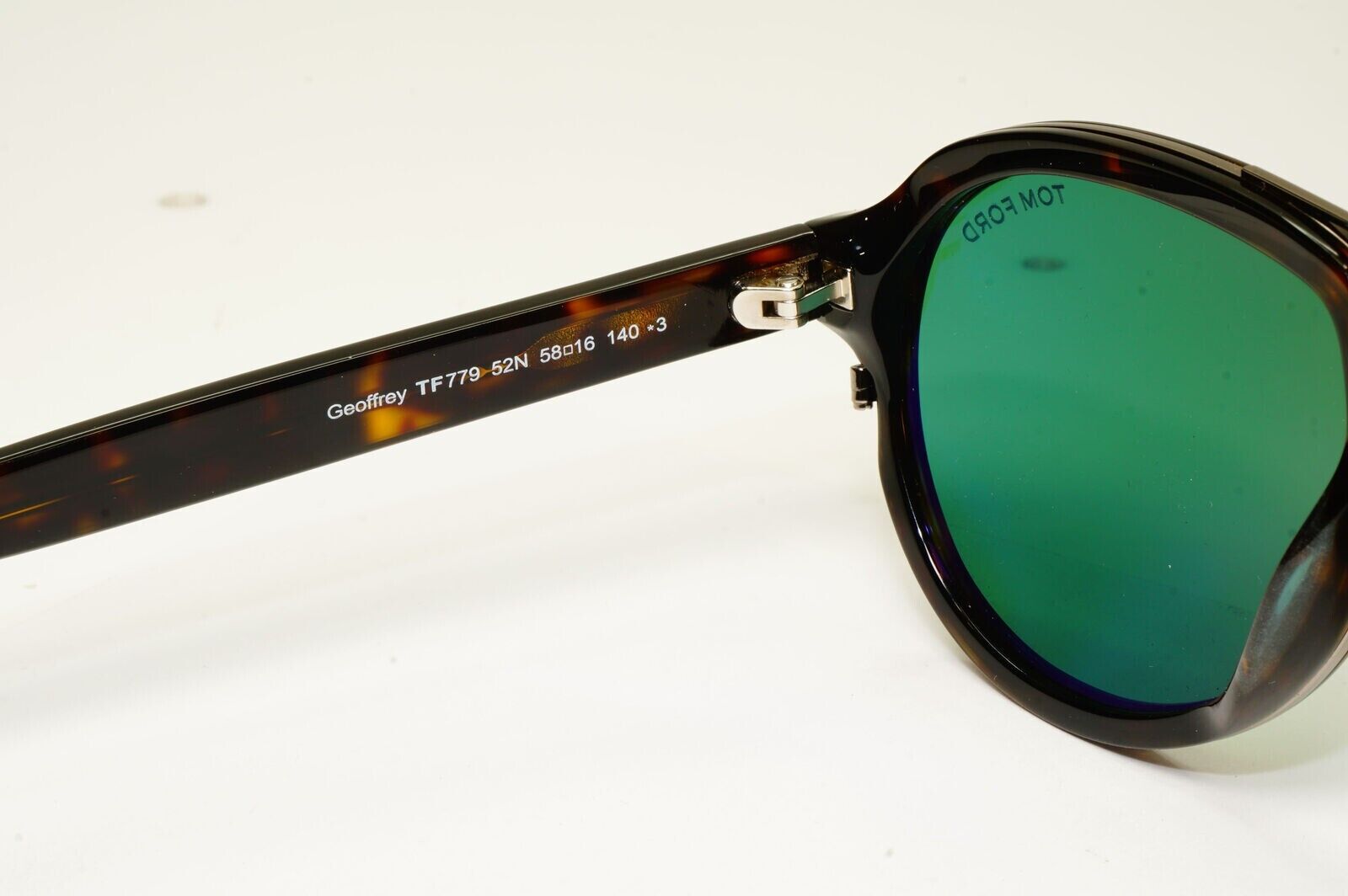 Tom Ford Sunglasses Brown Green Pilot Tortoise Geoffrey TF 779 52N [A] 291222