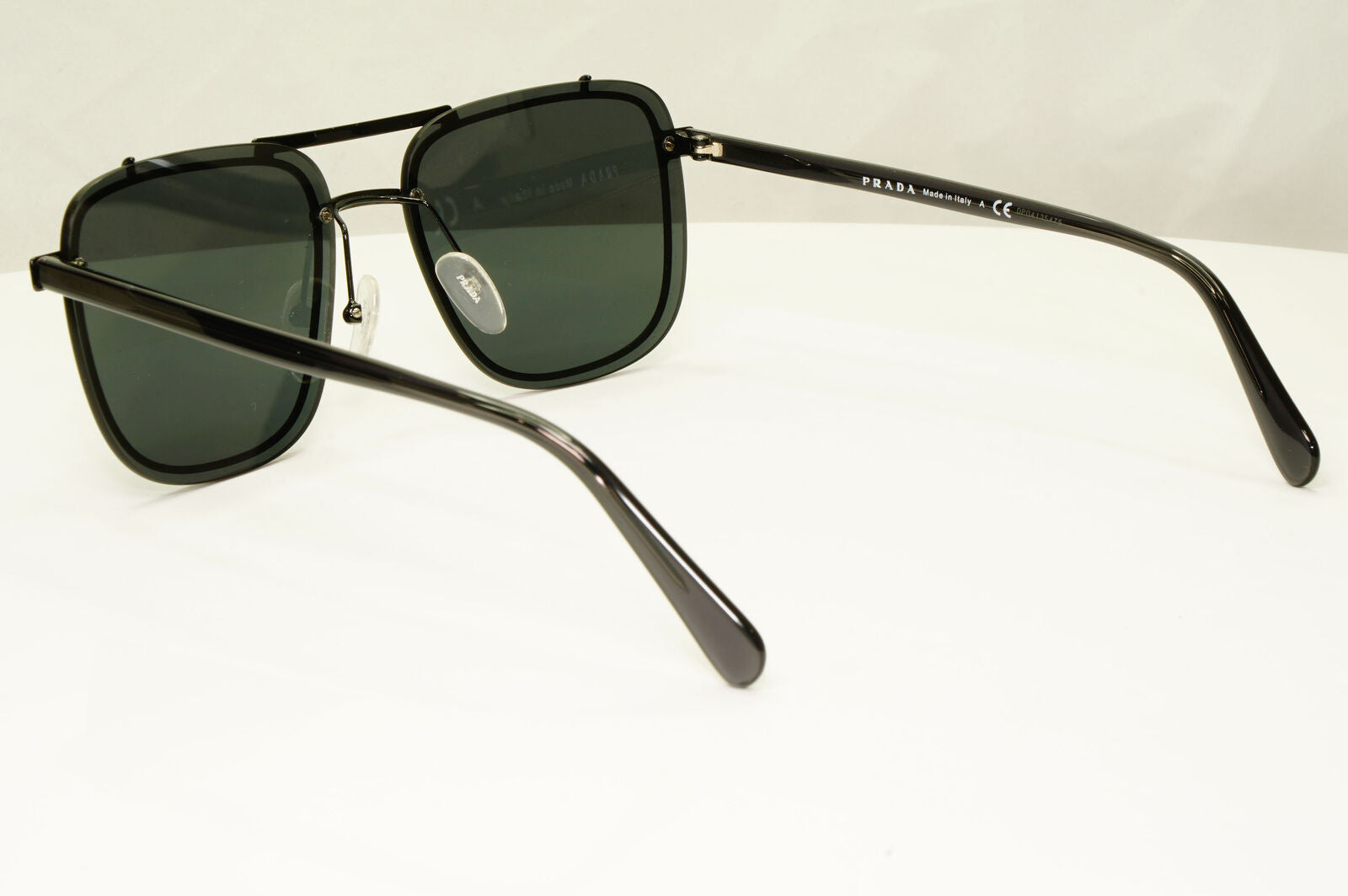 Prada Black Conceptual Sunglasses Runway Mens Square SPR 59U PR59US 1AB-5S0