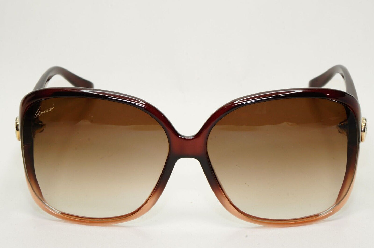 Gucci Sunglasses 2011 Vintage Gold Heart Brown Square GG 3500/S WNQ02 041124