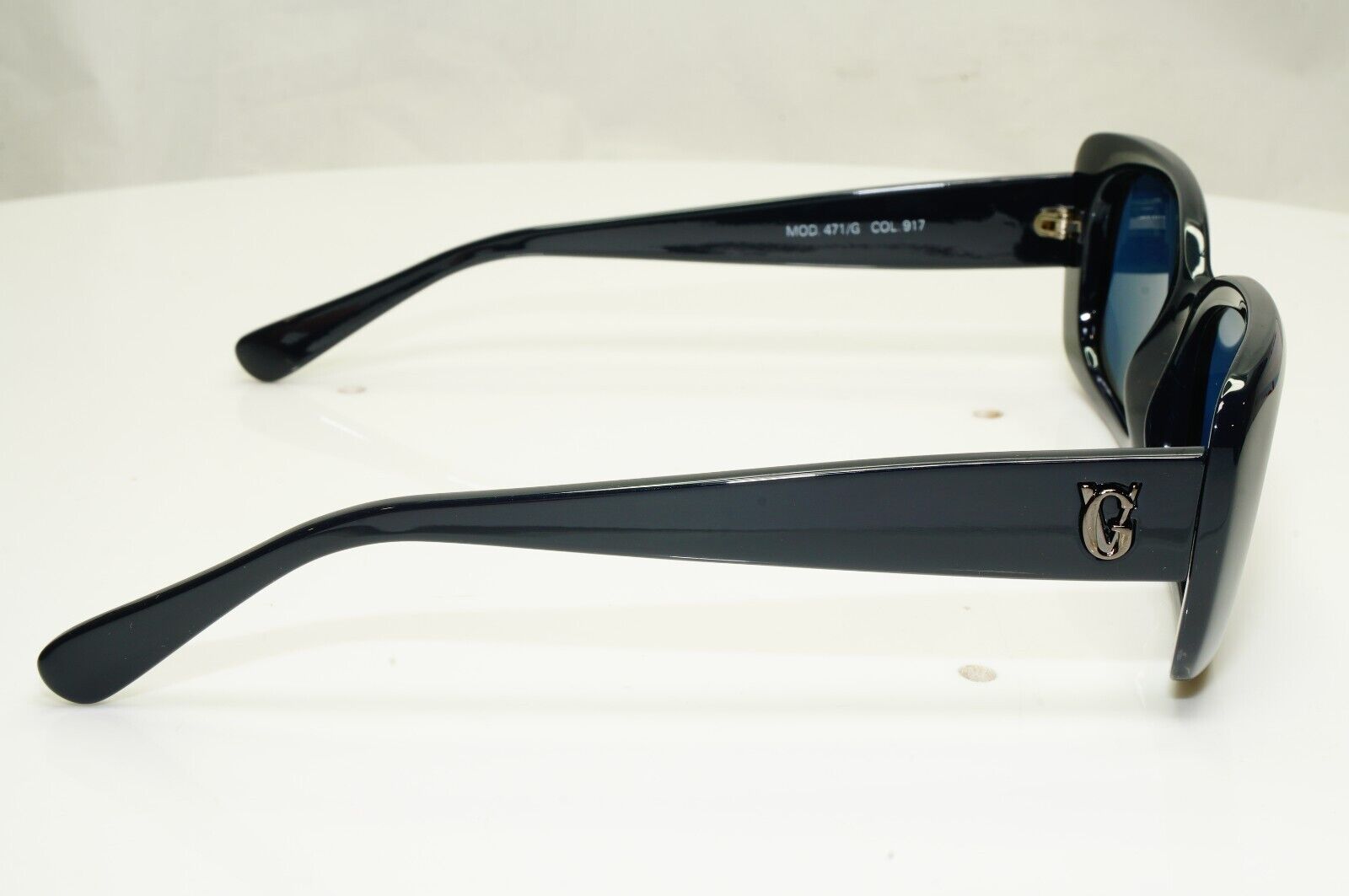 Gianni Versace Sunglasses Vintage 1996 Square Dark Blue MOD 471/G COL 917