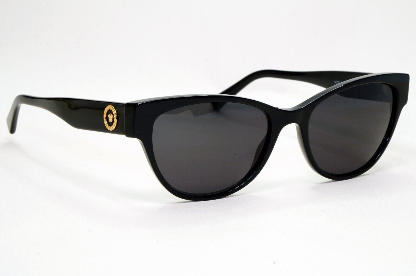 Versace Sunglasses Black Gold Medusa Cat Eye MOD VE 3287 GB1 53mm