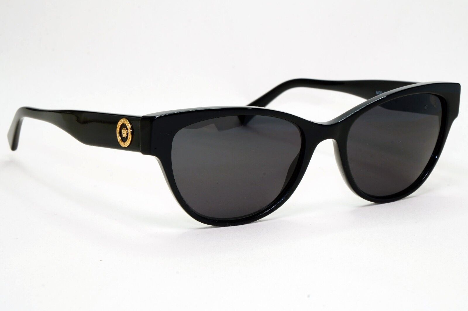 Versace Sunglasses Black Gold Medusa Cat Eye MOD VE 3287 GB1 53mm