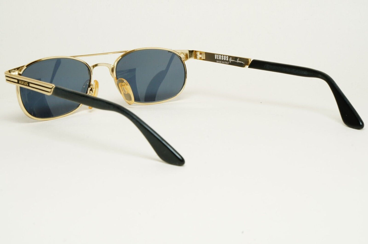 Versus Sunglasses 1996 by Gianni Versace Vintage Gold Black MOD F17 COL 39M