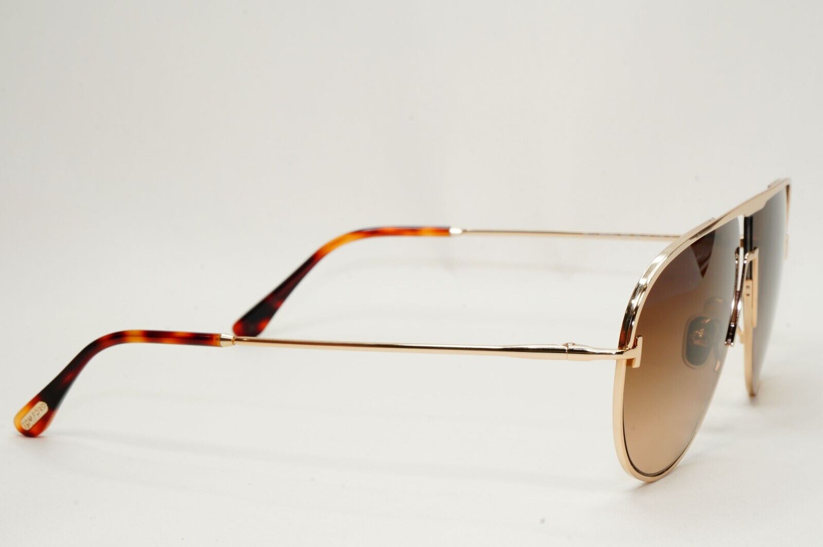 Tom Ford Sunglasses Theo Gold Brown Gradient Metal Pilot FT0924 TF 924 28F 60mm