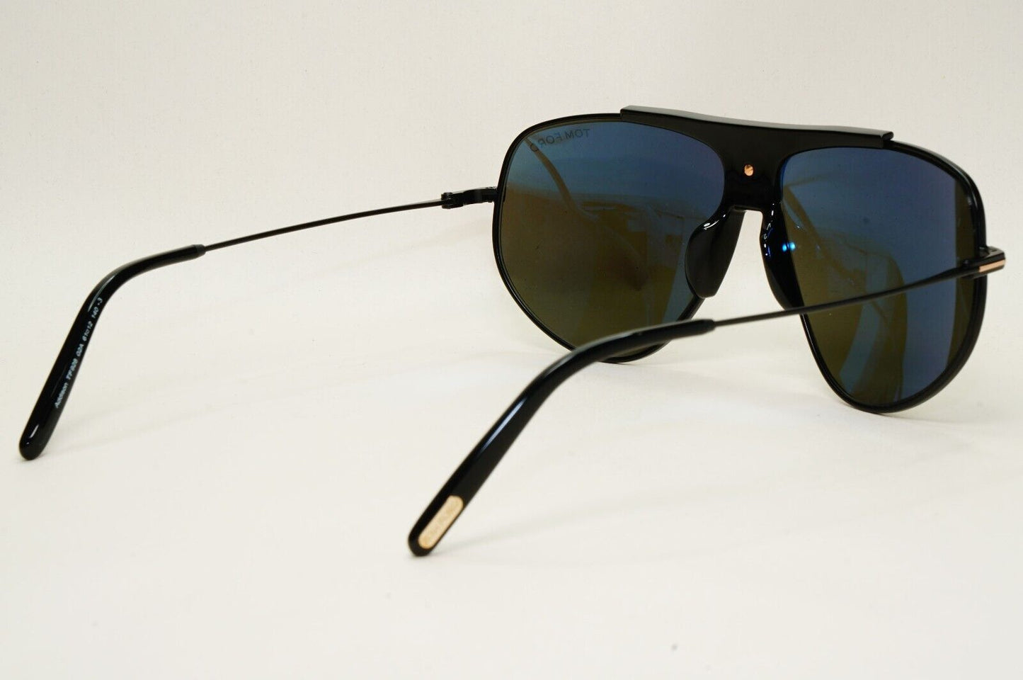 Tom Ford Sunglasses Addison Black Grey Pilot Metal FT0928 TF 928 02A 61mm