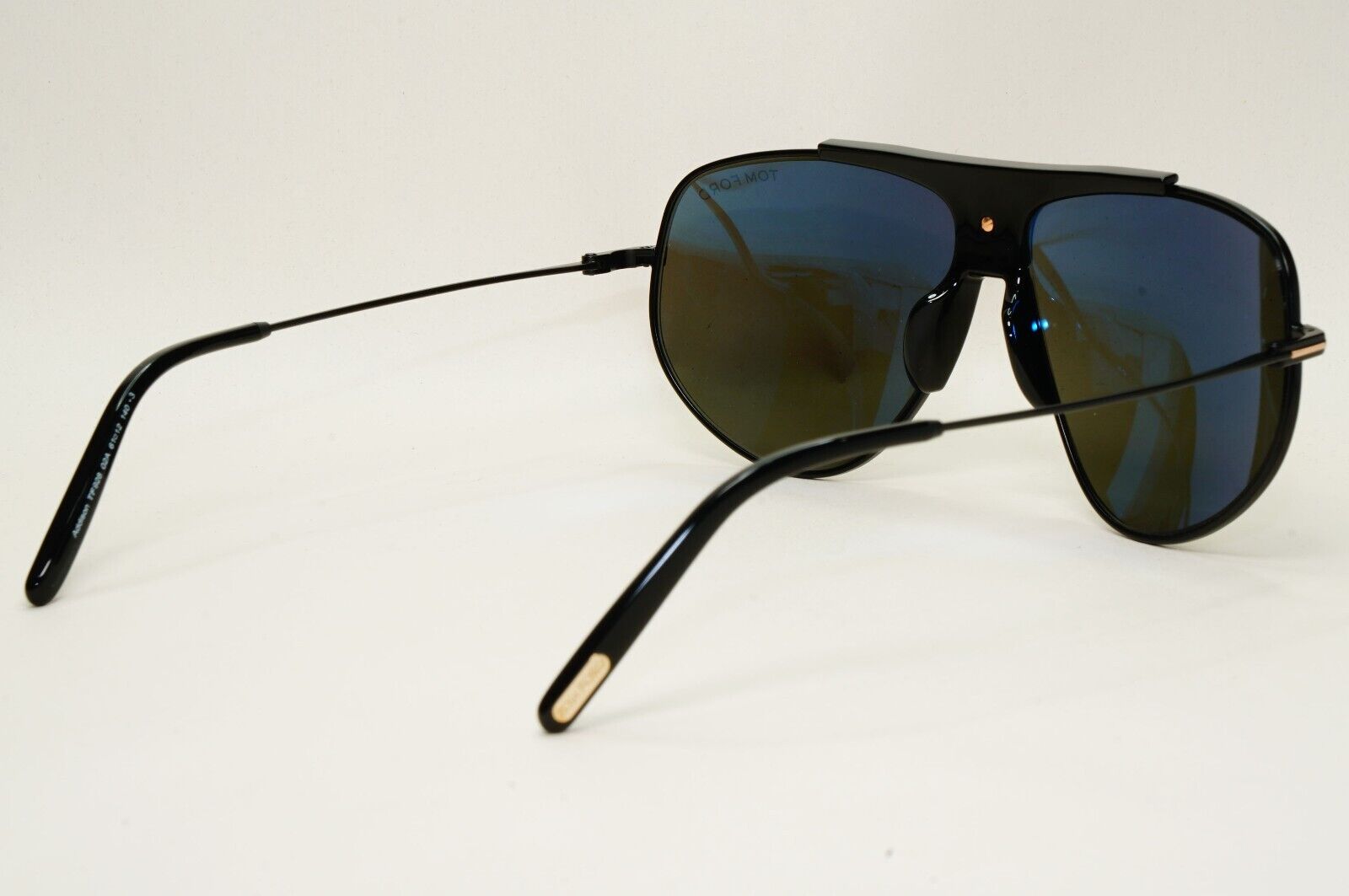 Tom Ford Sunglasses Addison Black Grey Pilot Metal FT0928 TF 928 02A 61mm