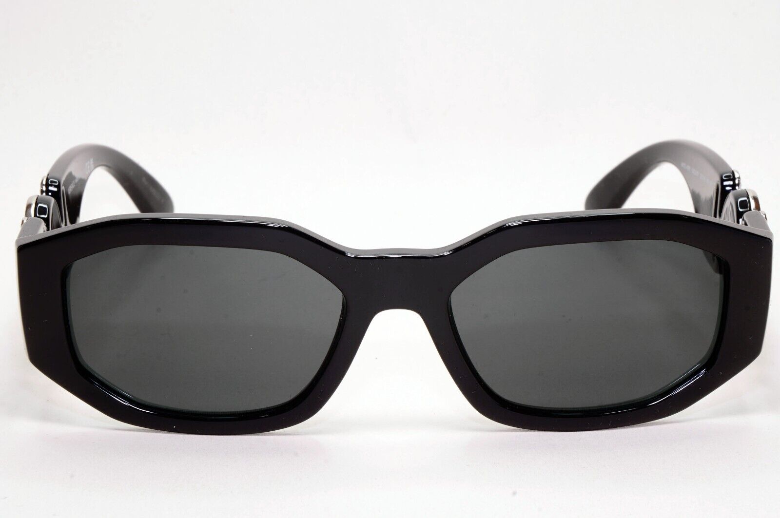 Versace Sunglasses Black Silver Medusa Grey Biggie MOD VE 4361 5422/87 53mm