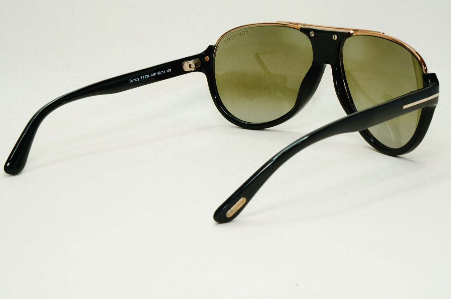 Tom Ford Sunglasses Dimitry Black Gold Green Pilot FT0334 TF 334 01P 311024
