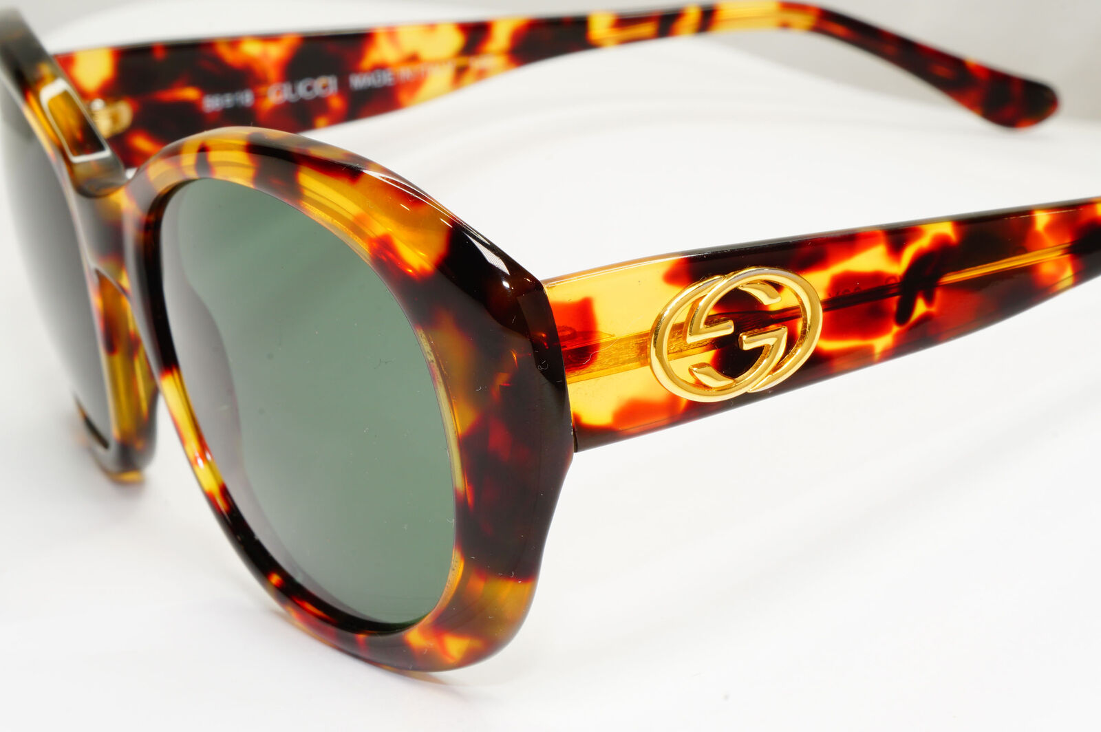 Gucci 1996 Sunglasses Vintage Brown Tortoise Green Gold GG 2171/N/S 02Y 181022