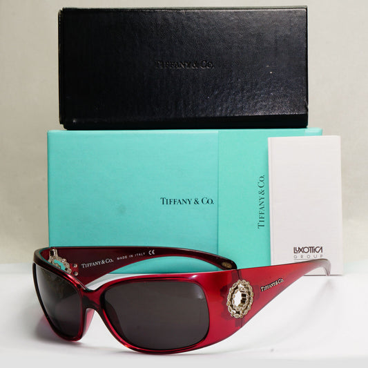 Tiffany & Co Sunglasses 2010 Vintage Dark Red Black TF 4004-B 8034/3L 270124
