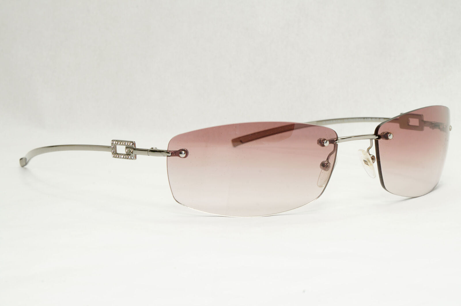 Gucci Sunglasses 1997 Vintage Rimless Silver Brown GG 1784/S 6LB1N 070224