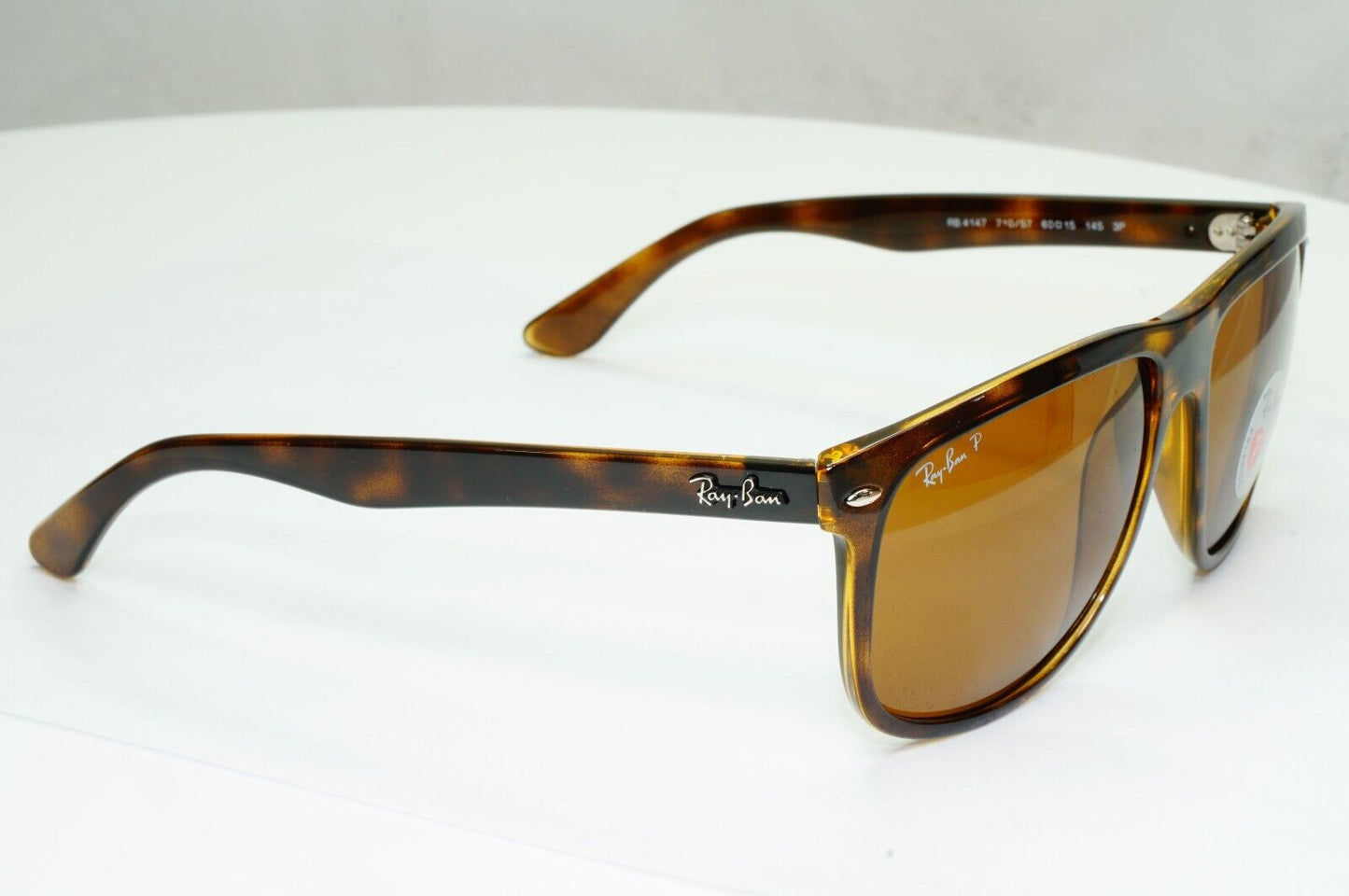 Ray-Ban Sunglasses Polarised Brown Tortoiseshell Boyfriend RB 4147 710/57 60mm
