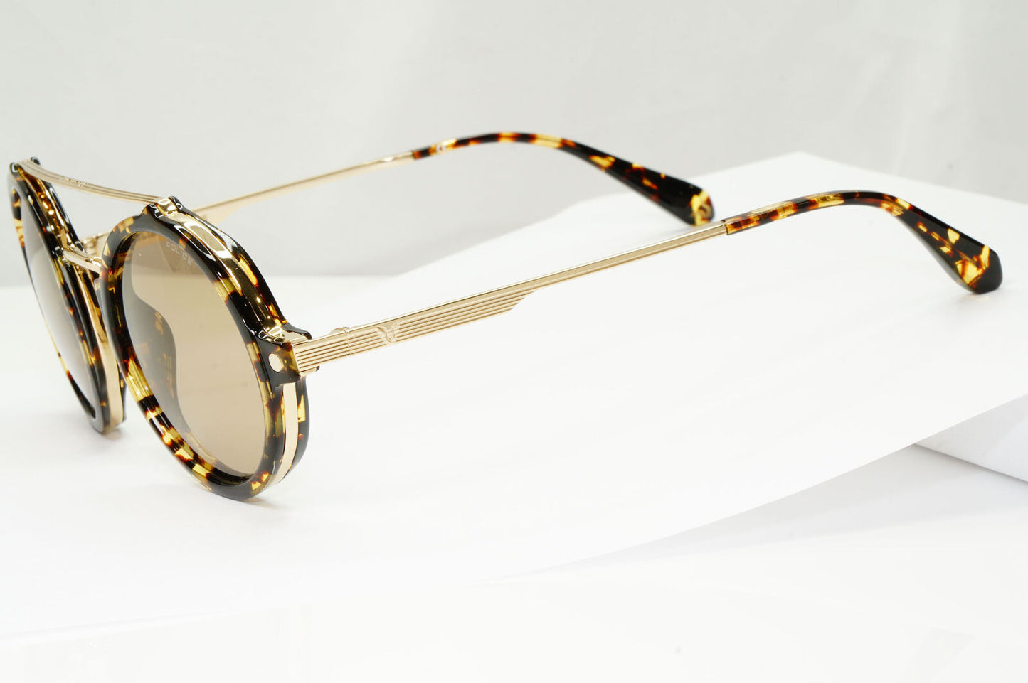 Police Lewis Hamilton F1 Sunglasses Gold Brown Tortoise Round SPL A27 COL 594G